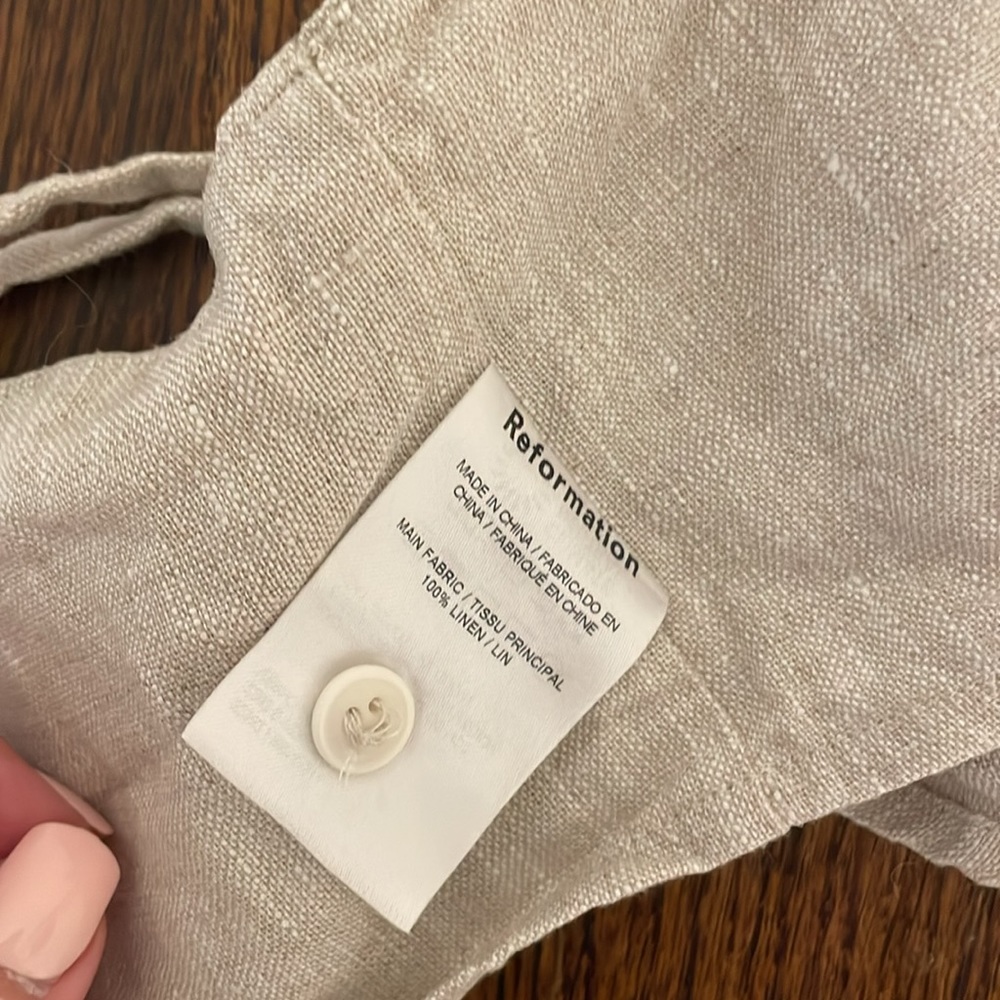 Reformation Cream Wide Leg Jumpsuit - Picture 9 of 10